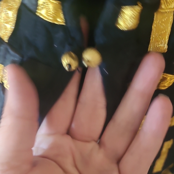 Allure Vintage Black and Gold Women's Vest - Picture 6 of 7